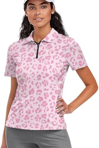 Amazon.com: LRD Women's Golf Polo Shirt Short Sleeve Quarter Zip